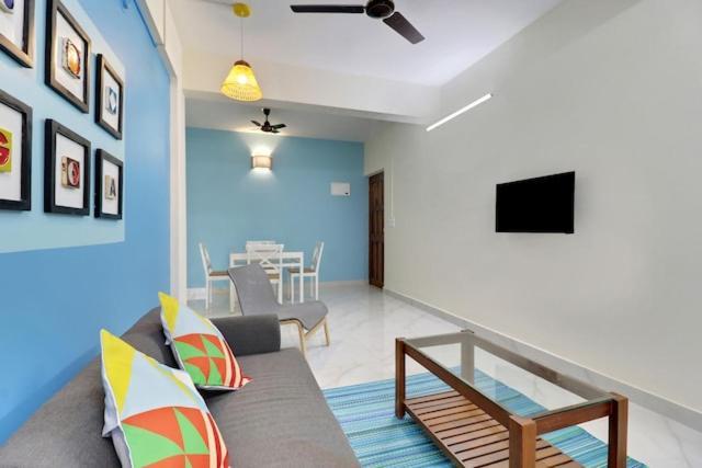Luxury 2Bhk Apartment Near Calangute Baga Beach With Pool Dış mekan fotoğraf